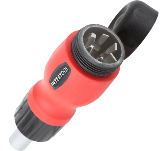 Реверсивная отвертка с комплектом насадок INTERTOOL 6ед VT-1009