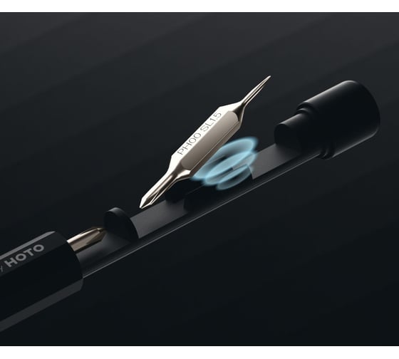 Карманная отвёртка с набором бит HOTO Pocket Precision Screwdriver SE черный HFT0004GL