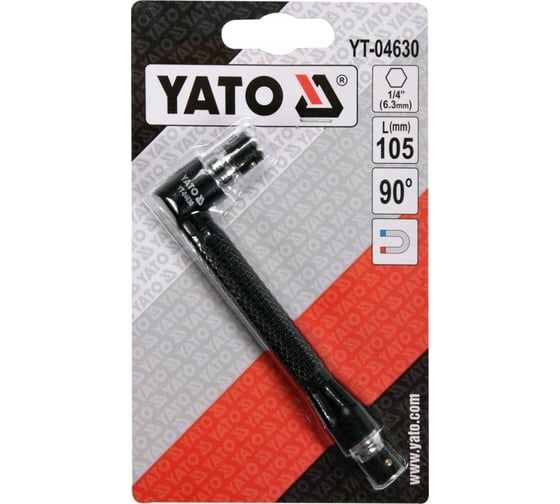 Адаптер угловой для бит YATO 1/4 YT-04630 361404630 092 1