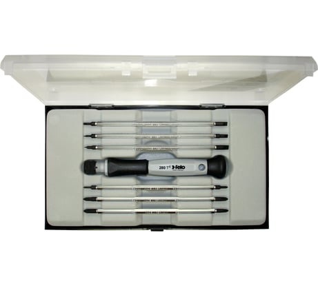 Набор отверток для точных работ Felo с двухсторонними сменными стержнями SL, PH, Tx, 6 шт 28090726