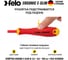 Диэлектрическая отвертка Felo SL 3,5х0,8, E-Slim Ergonic 41393890 3