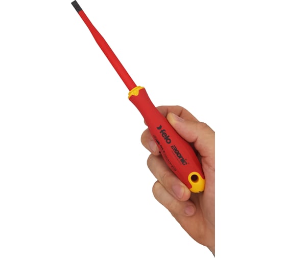Диэлектрическая отвертка Felo SL 6,5х1,2, E-Slim Ergonic 41396590
