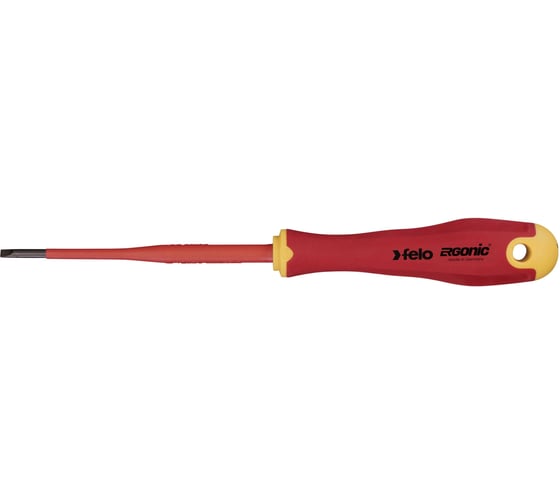 Диэлектрическая отвертка Felo SL 3,5х0,6, E-Slim Ergonic 41393590 1