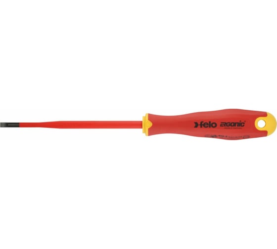 Диэлектрическая отвертка Felo SL 5,5х1,0, E-Slim Ergonic 41395590