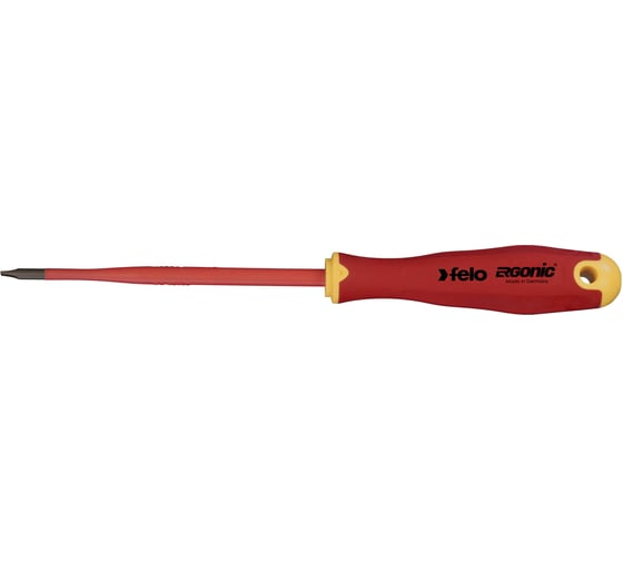 Диэлектрическая отвертка Felo SL 4,5х1,0, E-Slim Ergonic 41394590
