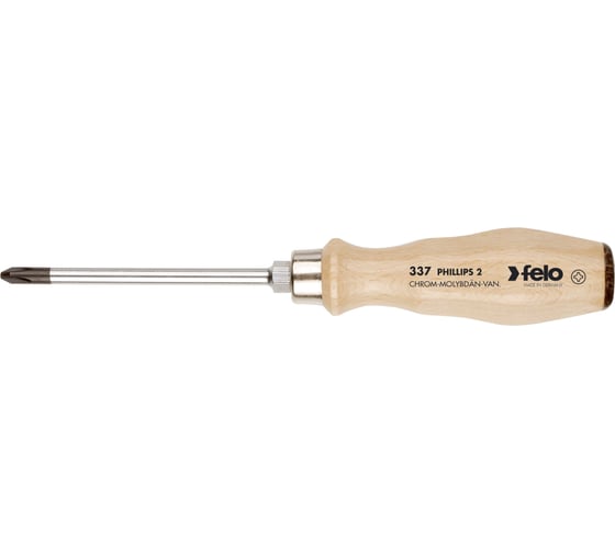 Отвертка Felo с деревянной рукояткой, ударная, PH 3Х150 33730590