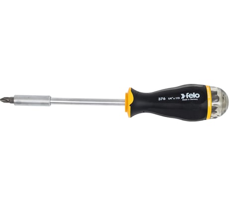 Отвертка Felo с увеличенным магнитным держателем, с набором бит SL, PH, PZ 8шт 37604105