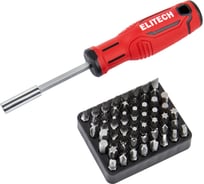 Отвертка и набор бит Elitech 290001 207165