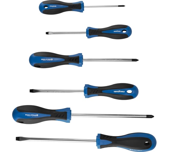 Набор отверток vertextools 6 предметов 0061-6 1