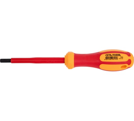 Отвёртка диэлектрическая Ceta Form 1000V hex 6x100 мм, длина 210мм, G06-060-100