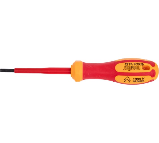 Отвёртка диэлектрическая Ceta Form 1000V hex 4x80 мм, длина 180мм, G06-040-080 1