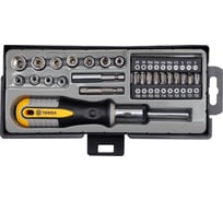 Реверсивная отвертка с набором бит VOREL 36 предметов 64660