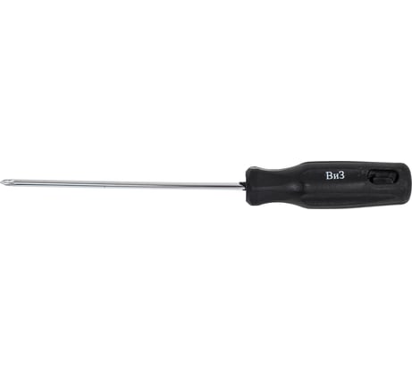 Крестовая отвертка Волжский инструмент PZ0х100 черная ручка 3602050