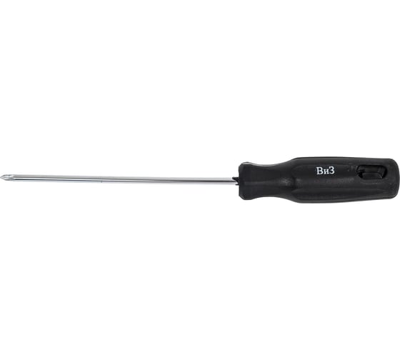Крестовая отвертка Волжский инструмент PZ0х100 черная ручка 3602050