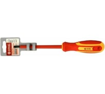 Диэлектрическая отвертка Волжский инструмент прямой шлиц SL4,5х 80 3602015