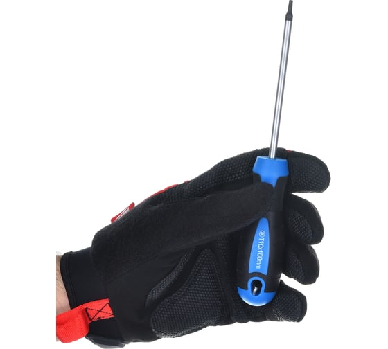 Отвертка HOEGERT TECHNIK TORX T10, 100 мм, сталь S2 HT1S053