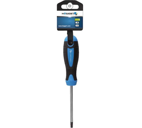 Отвертка HOEGERT TECHNIK TORX T27, 100 мм, сталь S2 HT1S057