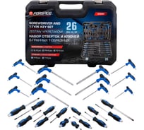 Набор инструментов Forsage отвертки с ключами Т-образными 6-гранными, набор 26 предметов F-2269H(65810)