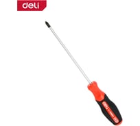 Крестовая отвертка DELI PH0x75мм, DL3453, сталь S2, магнит, прорезиненная рукоятка 180135