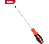 Шлицевая отвертка Deli SL5x100мм DL3444, сталь S2, магнит, прорезиненная рукоятка 180166