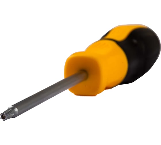 Отвертка Torx Deli DL6310025T, T25x100мм, сталь Cr-V, двухкомпонентная прорезиненная рукоять 183588