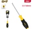 Шлицевая отвертка Deli DL6331501N, SL3x150мм, сталь Cr-V, двухкомпонентная прорезиненная рукоять 183541 2