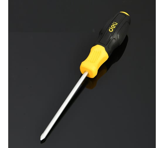Отвертка Deli Torx T15x100мм DL6310015T, сталь Cr-V, двухкомпонентная прорезиненная рукоять 183586