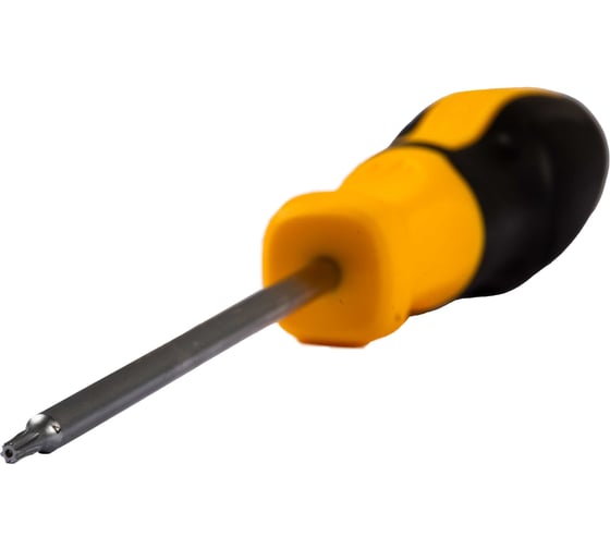 Отвертка Deli Torx T10x100мм DL6310010T, сталь Cr-V, двухкомпонентная прорезиненная рукоять 183585