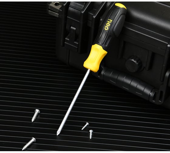 Отвертка Deli Torx T30x100мм DL6310030T, сталь Cr-V, двухкомпонентная прорезиненная рукоять 183589