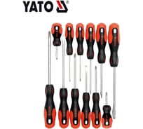 Набор отвёрток YATO 12 предметов SL/PH/SQ YT-2787 36132787 092 1