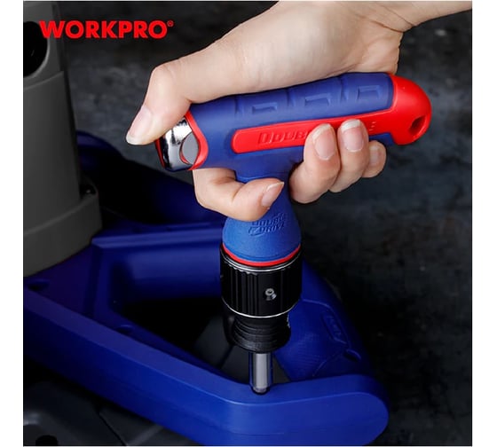 Отвертка с Т-образной ручкой WORKPRO WP 221072 7-В-1 с двойным приводом WP221072
