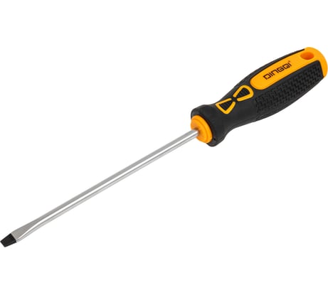 Отвертка шлицевая DINGQI 150 мм, с магнитным наконечником 68206
