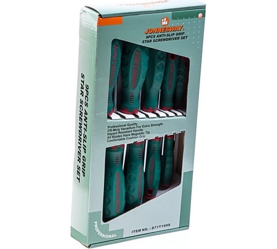 Набор отверток ANTI SLIP TORX T8-T40 Jonnesway D71T109S