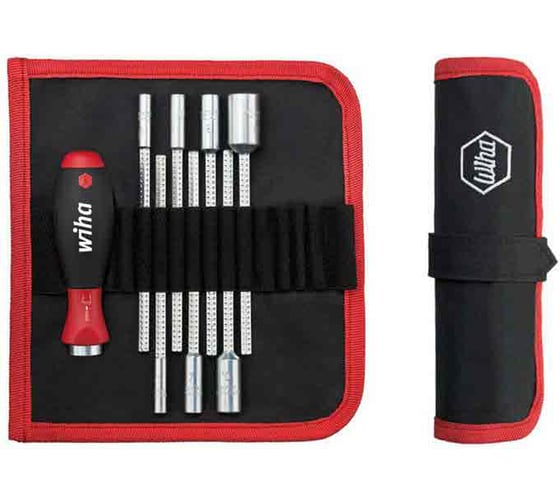 Набор Wiha SYSTEM 6 U106T8: рукоятка SoftFinish-telescopic и насадки, 8 ед 27712 1