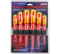 Отвертки диэлектрические YATAFORCE набор 6 предметов YF-2126(66038)