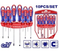 Набор отверток для точных работ emtop 10шт ESST1002