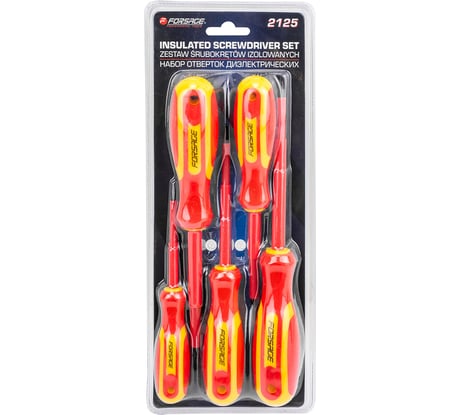 Отвертки диэлектрические Forsage набор 5 предметов F-2125(65957)