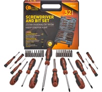 Отвертки в комплекте с битами FORSTIME набор 32 предмета FT-7032C(65994)