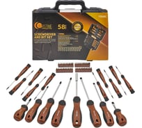 Отвертки в комплекте с битами FORSTIME набор 58 предметов FT-7058C(65995)