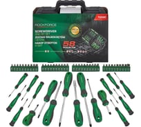 Отвертки в комплекте с битами Rockforce набор 58 предметов RF-7058C(66017)