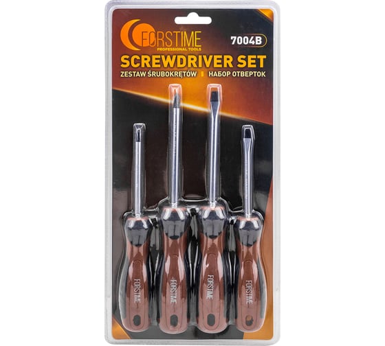 Отвертки FORSTIME набор 4 предмета FT-7004B(65989) 1