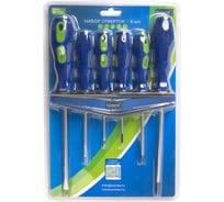 Набор отверток General Lighting Systems 6 шт. 3хSL, 3хPH, пласт. держатель, CR-V, G-Tec, General 901207