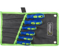 Набор отверток General Lighting Systems 6 шт. 3хSL, 3хPH, тканевый чехол, CR-V, G-Tec 901209