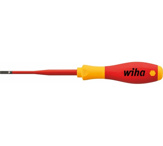 Отвертка Wiha SoftFinish electric slimFix шлиц SL5,5x125 мм 35391
