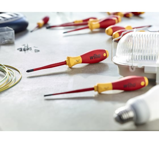 Набор отверток Wiha SoftFinish electric slimFix SL/PH 3201K6 6 шт 35389