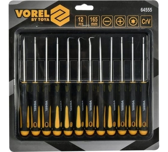 Набор мини-отверток и крючков VOREL 64555