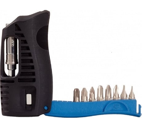 Набор бит с отверткой KS Tools SL, PH, PZ 1/4" реверсивная трещотка, складывающийся 918.2850