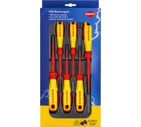 Набор тонких отверток KNIPEX VDE 1000В, 6 пр, SL2.5/4.0 шлиц, PH1/2 крест., PZ1/2, KN-002012V04