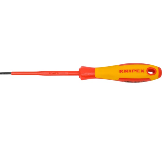 Набор тонких отверток KNIPEX VDE 1000В, 6 пр, SL3/4/5.5/6.5 шлиц, PH1/2 крест, KN-002012V02