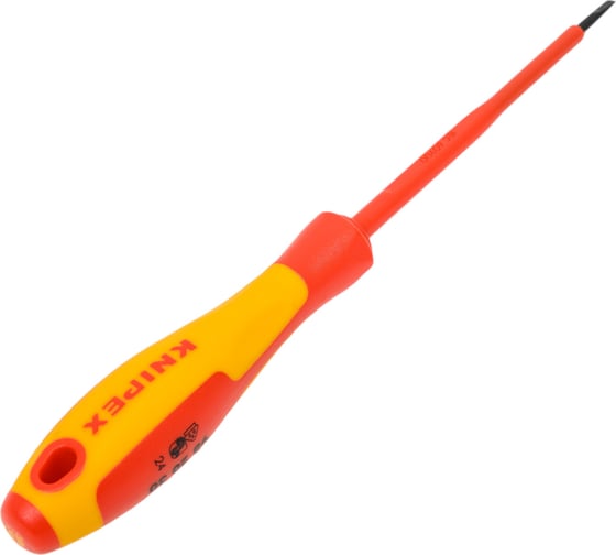 Набор тонких отверток KNIPEX VDE 1000В, 6 пр, SL3/4/5.5/6.5 шлиц, PH1/2 крест, KN-002012V02
